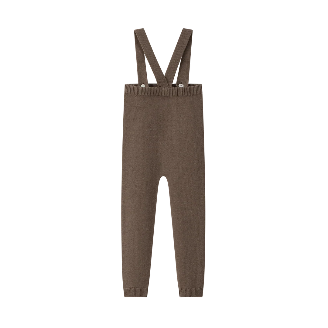 leggings knit suspender - camel