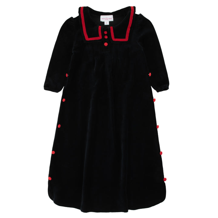 maxi dress captain cozy - black