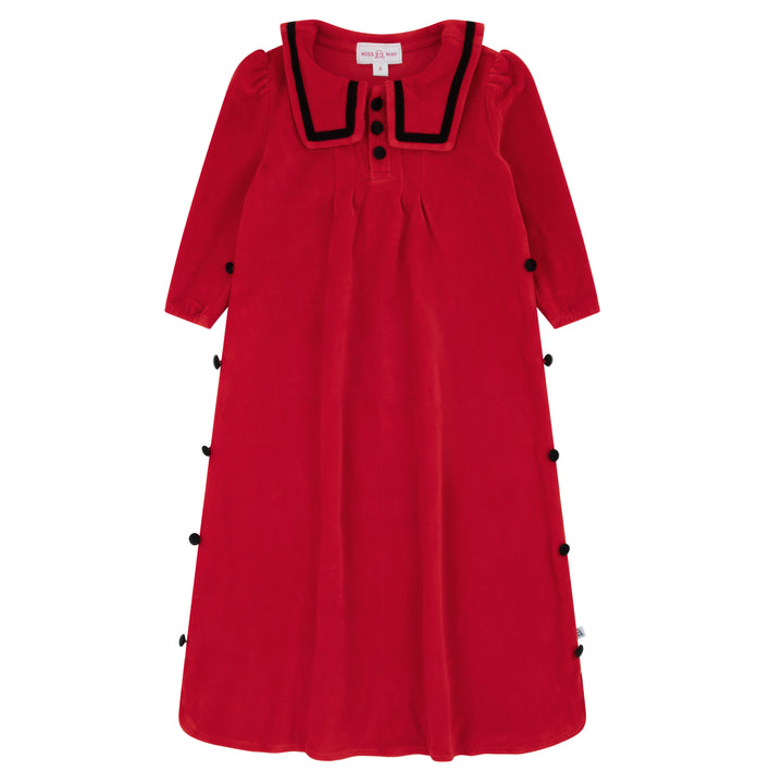 maxi dress captain cozy - red