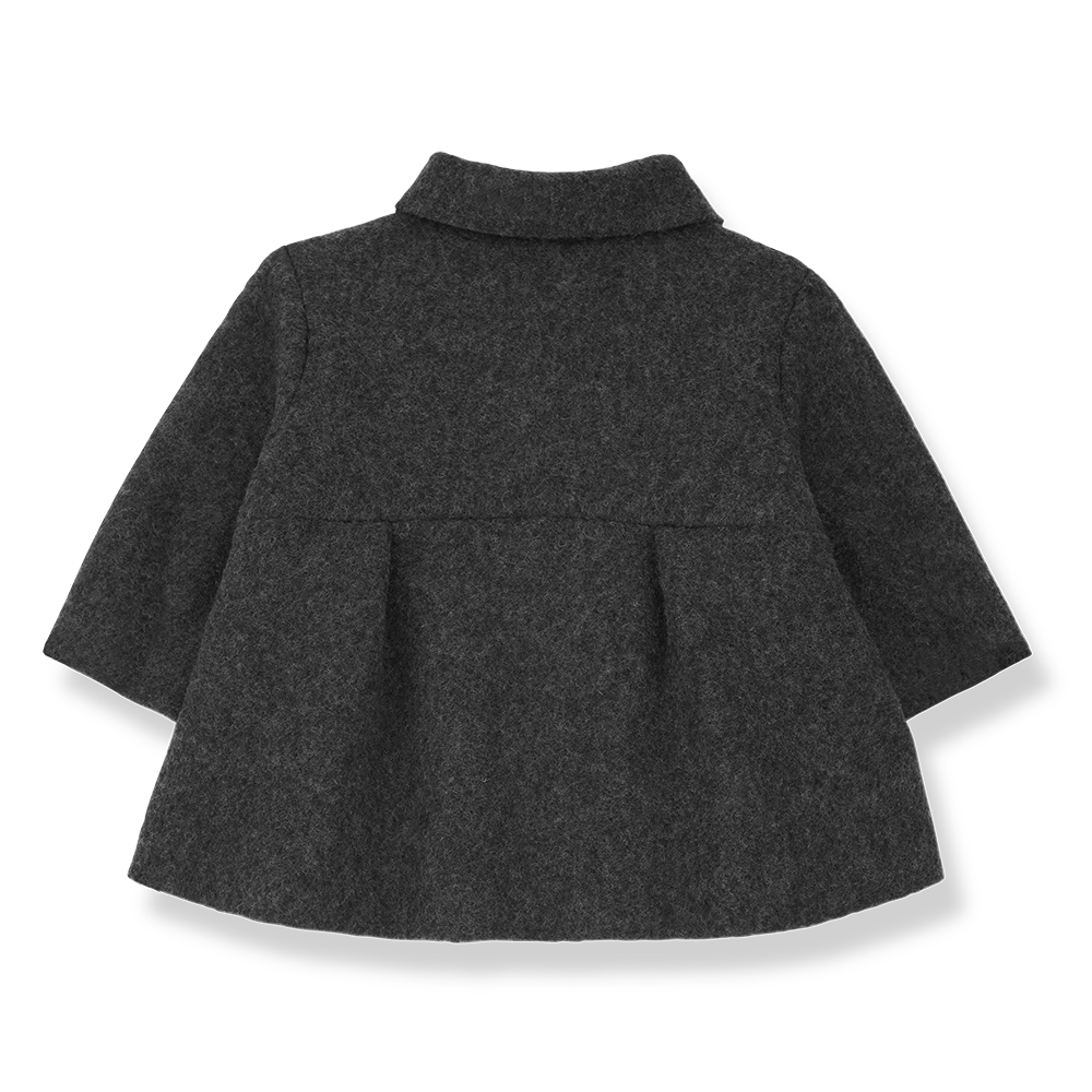 jacket wool flare - anthracite