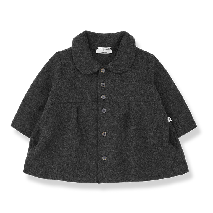 jacket wool flare - anthracite