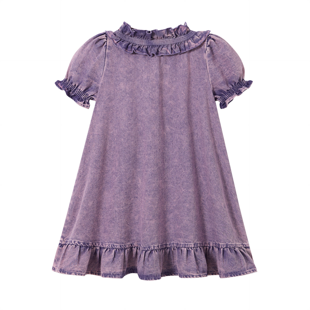 purple denim dress Purple Denim Cut Out Dress 6/7y main image 1