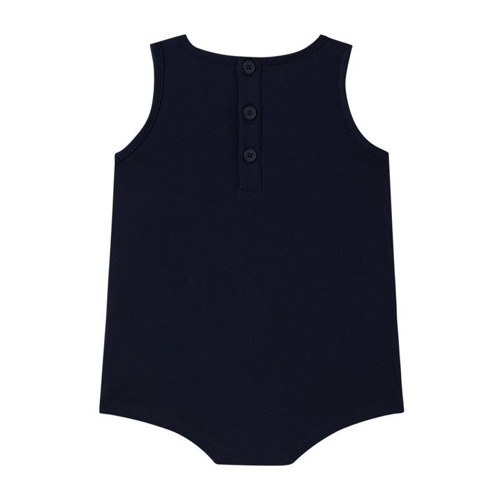 one piece ahoy mate sleeveless romper - navy