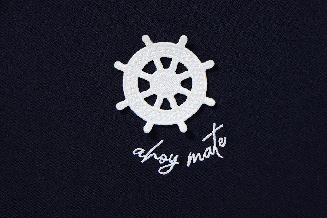 tee s/s ahoy mate - navy