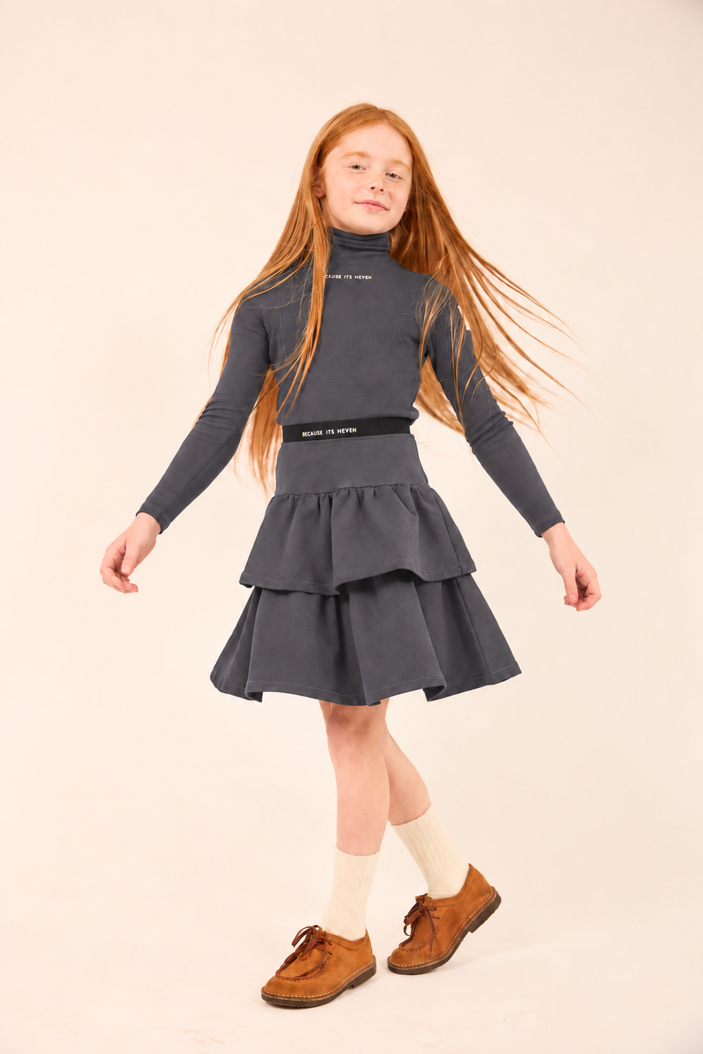skirt because its heven tiered - grey