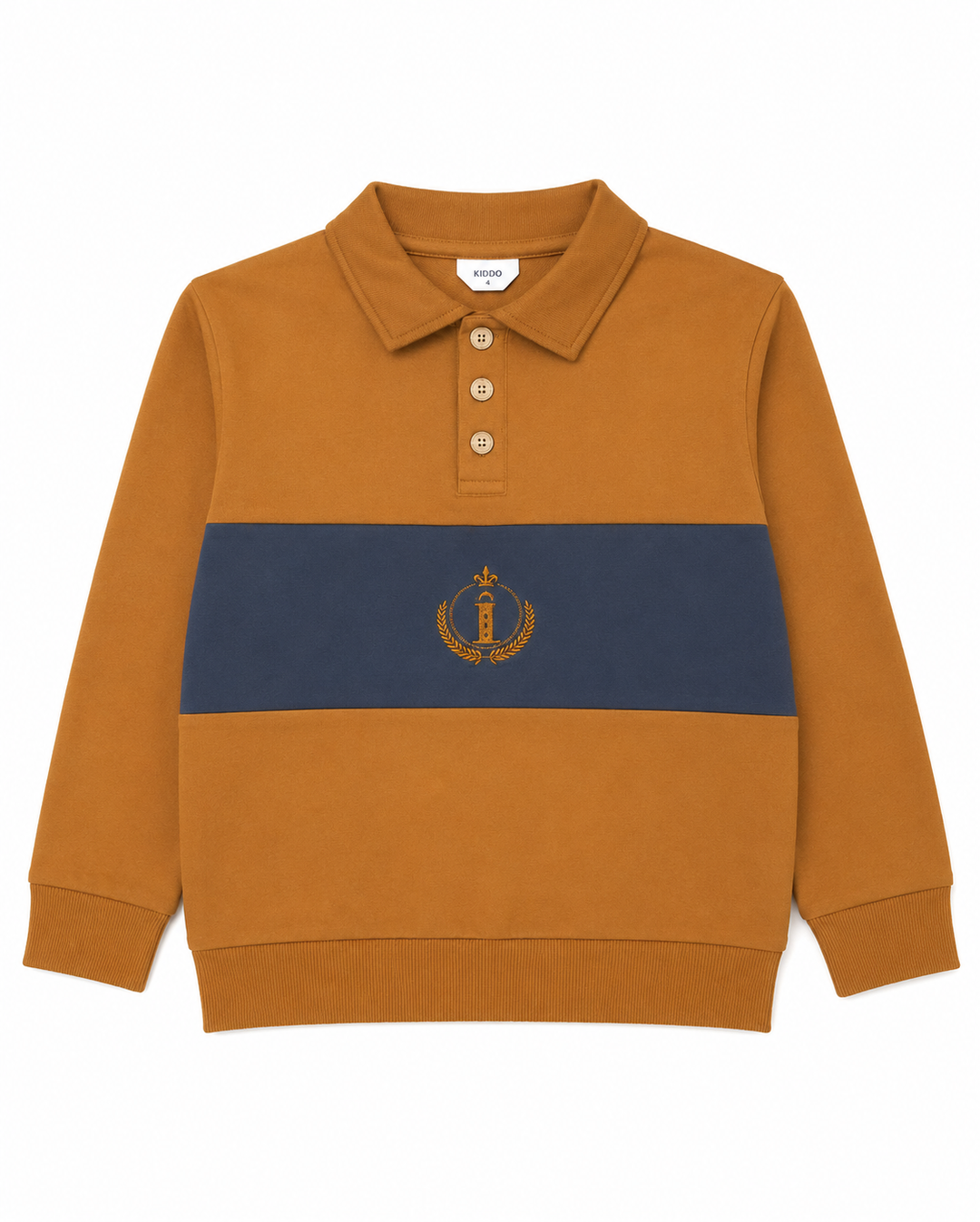 polo l/s emblem sweatshirt - luggage