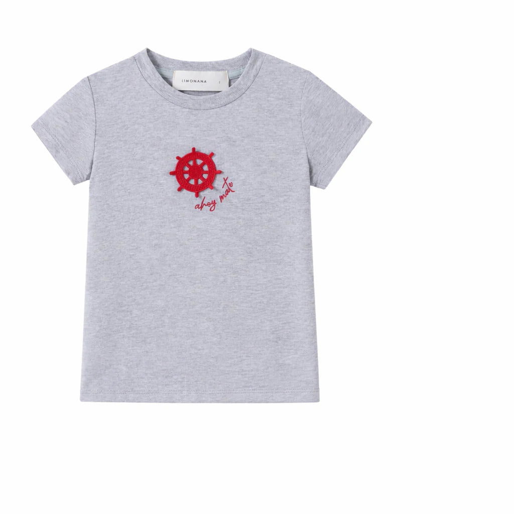 stamp tee - grey