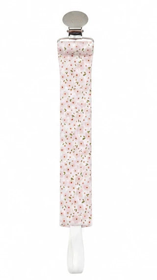 pacifier clip pointelle - floral