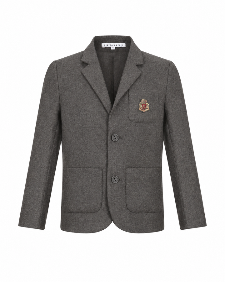 blazer crest pocket - grey