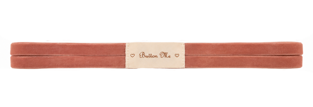 baby band double strap velvet - mauve