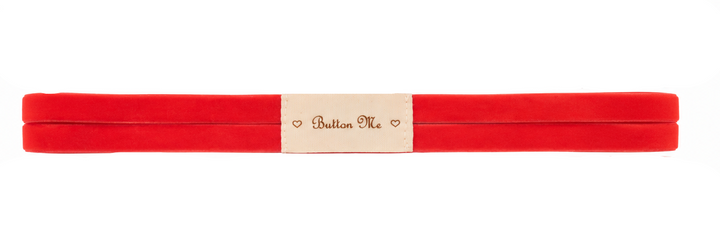 baby band double strap velvet - cherry