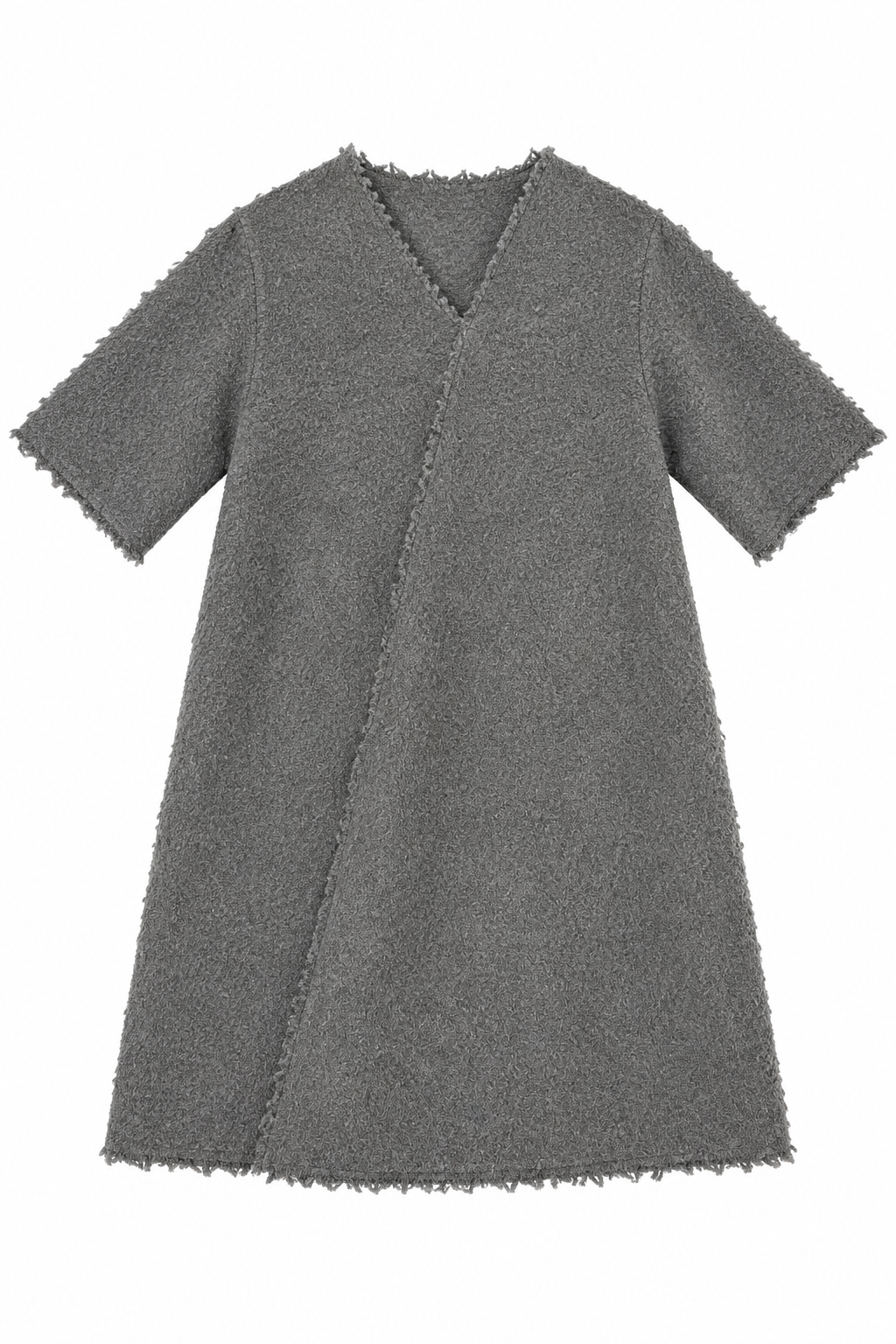 dress wool wrap style - grey
