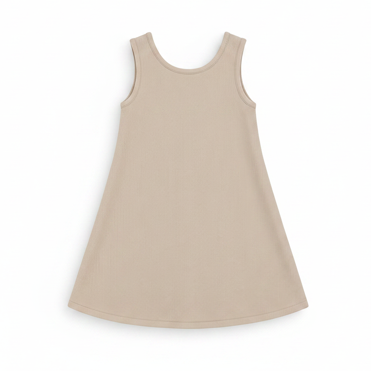dress herringbone swing jumper - beige
