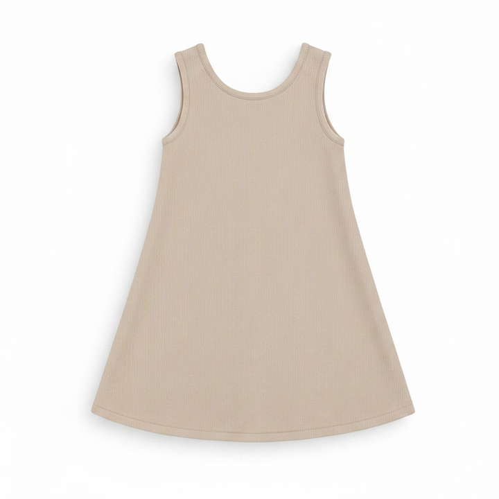 dress herringbone swing jumper - beige