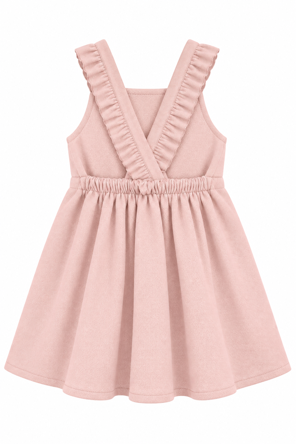 dress herringbone swing jumper - pink