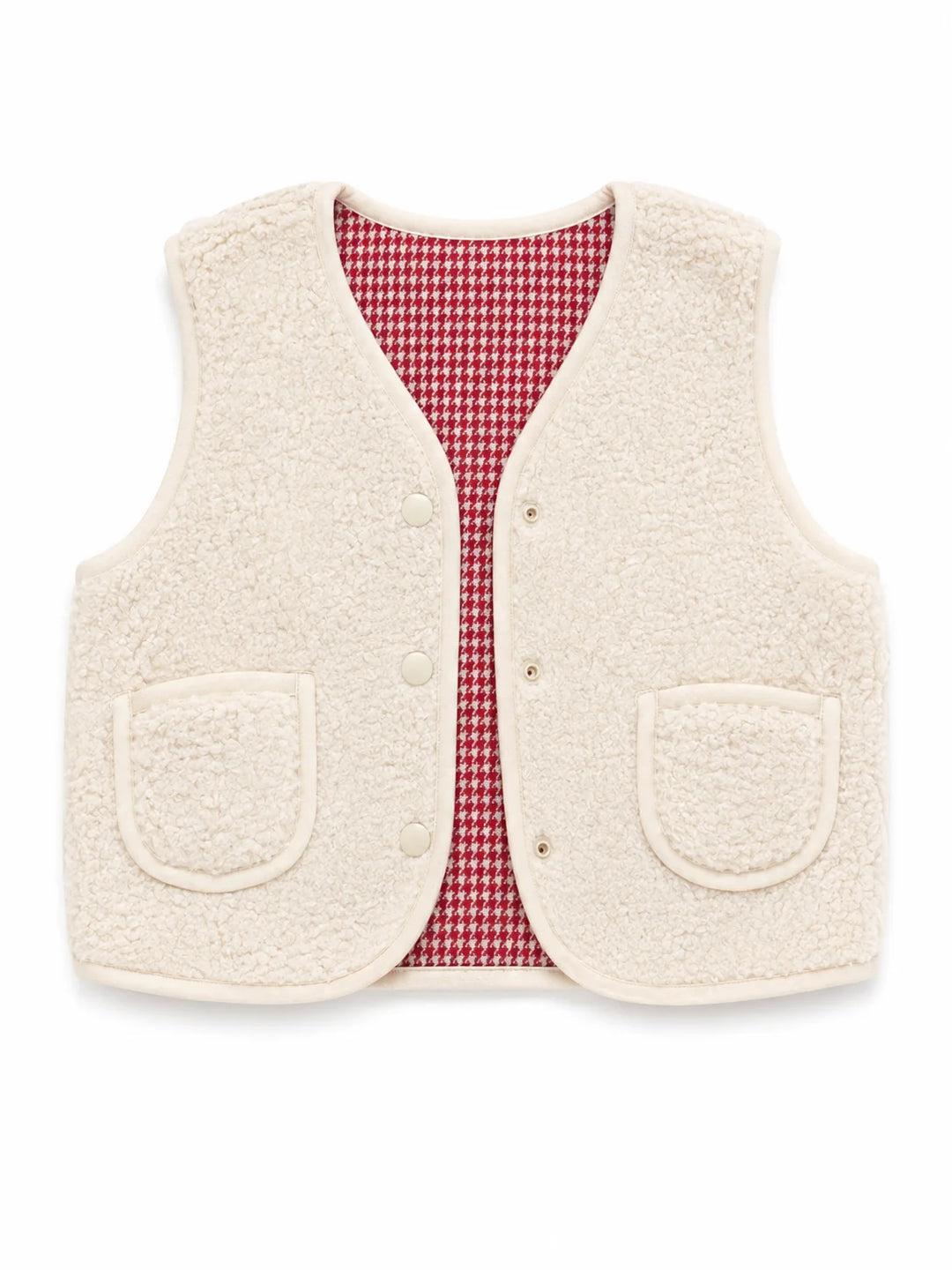 vest sherpa - ivory