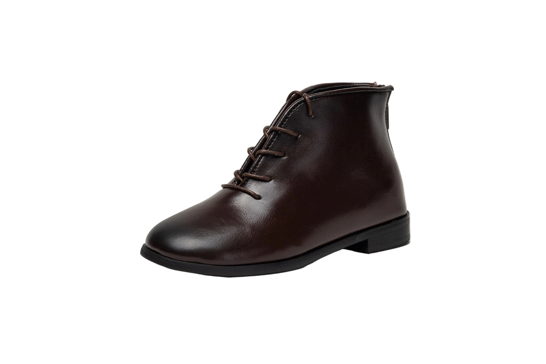 shoes lace booties - chocolate