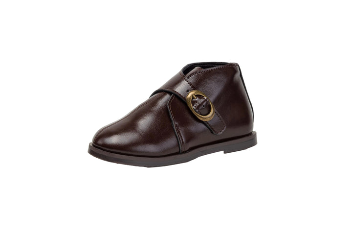 shoes derby buckle - chocolate
