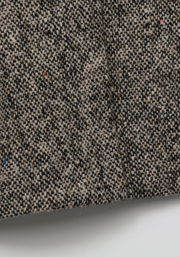 jacket speckled wool flowy - black