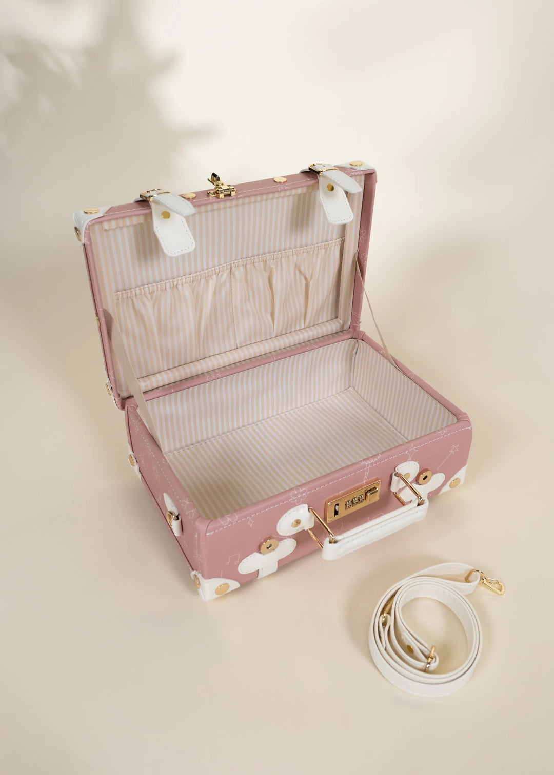 suitcase carry on vegan leather - ballerina