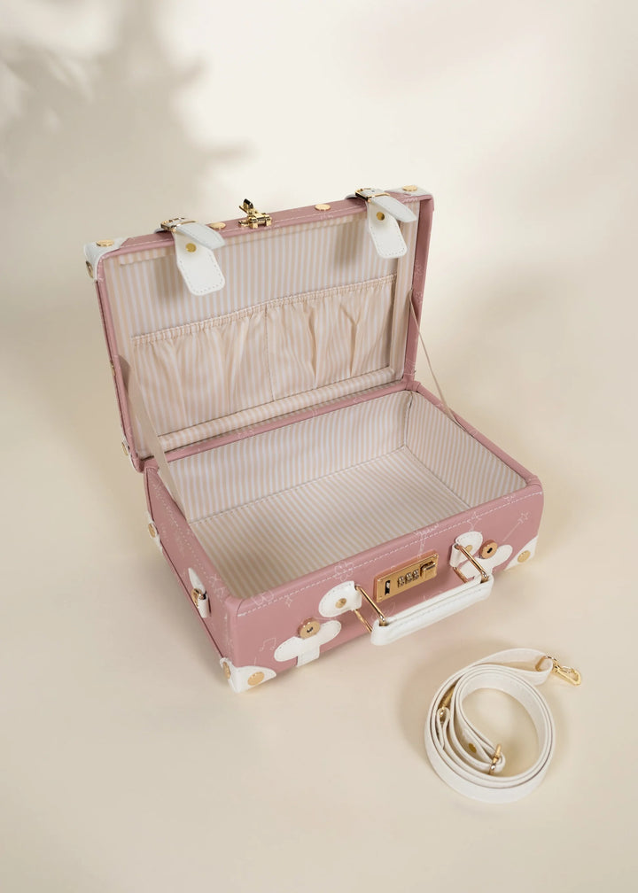 suitcase carry on vegan leather - ballerina