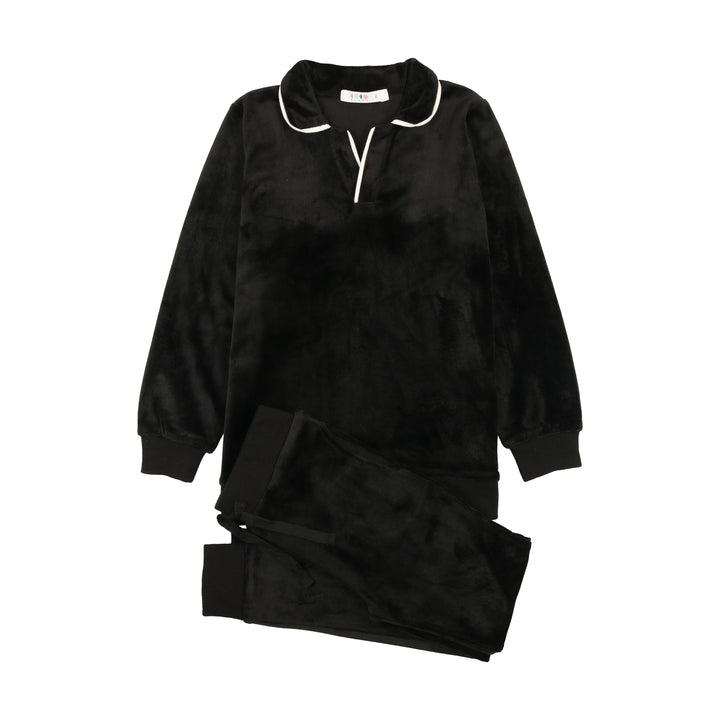 pajamas velour - black