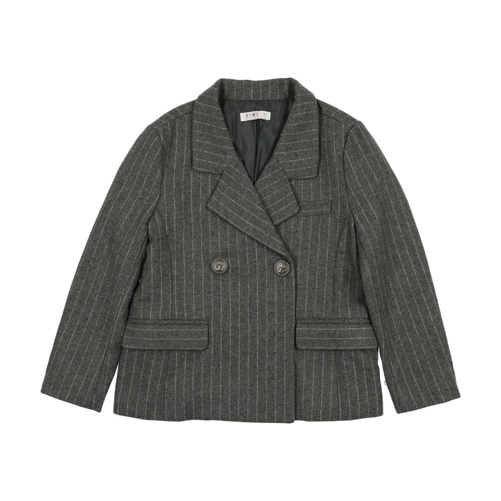 blazer pinstripe - grey pinstripe