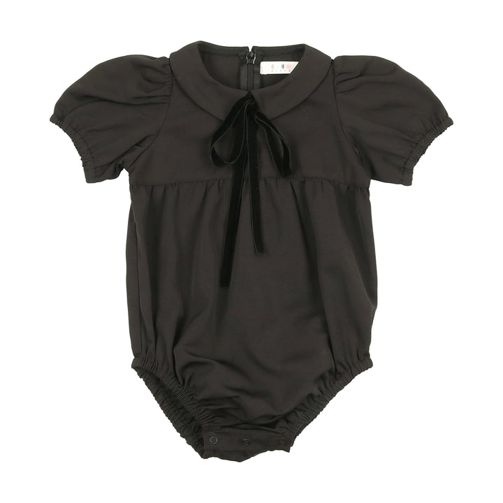 one piece taffeta structured bubble - black