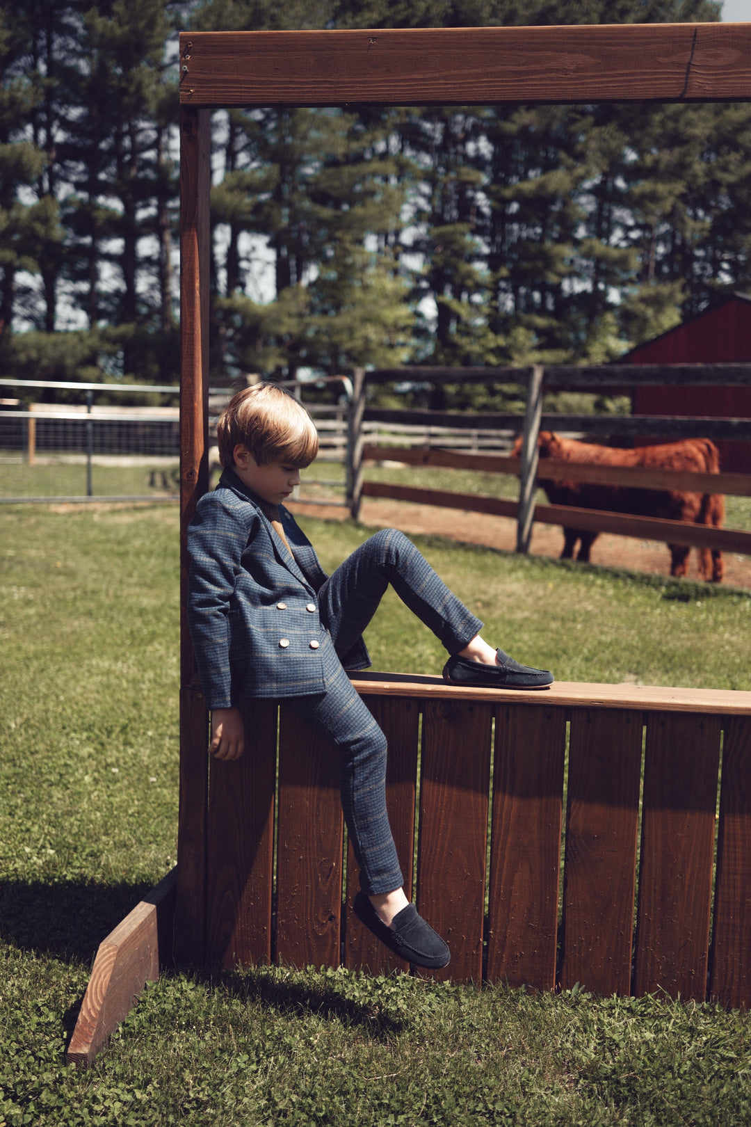 pants wool plaid - multi