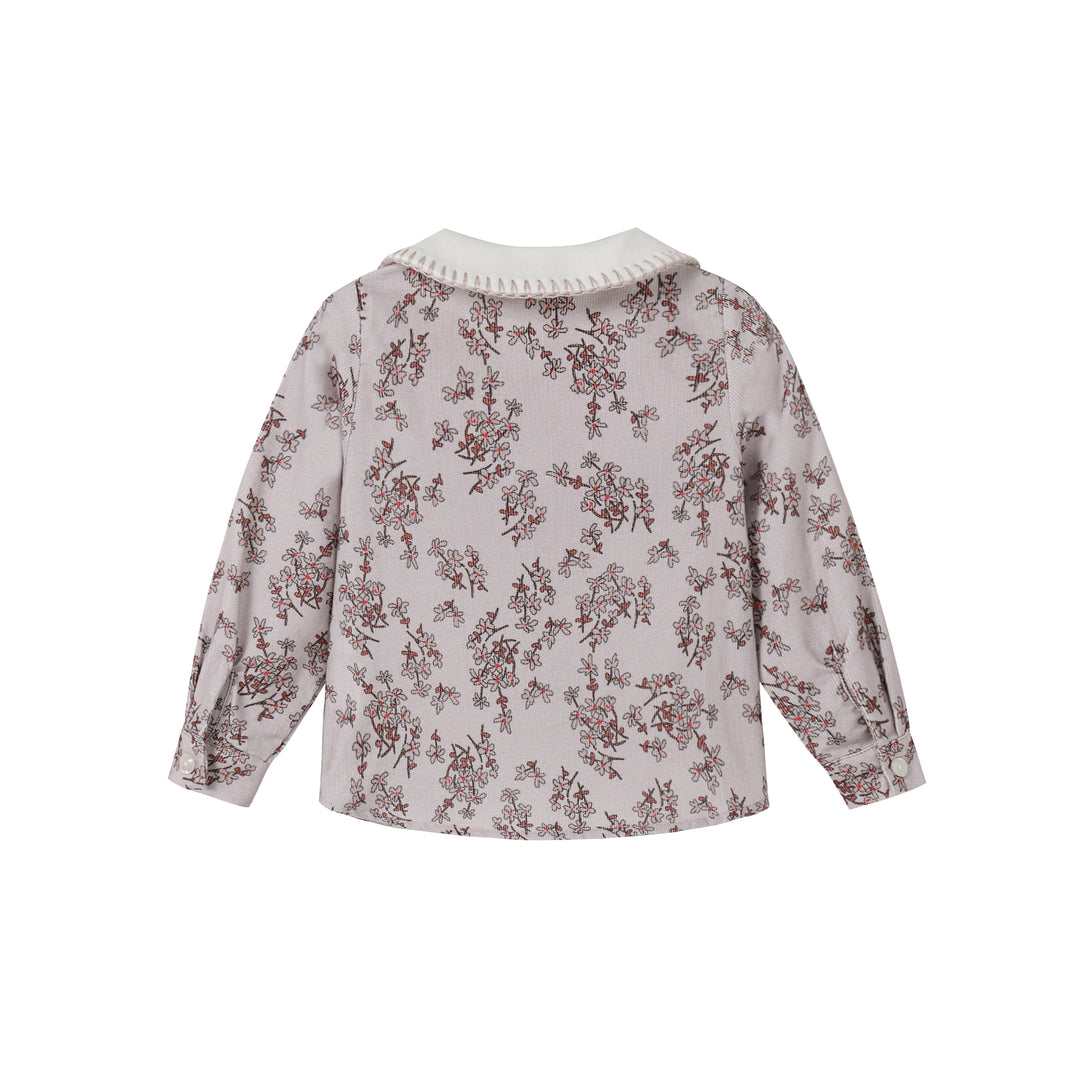 shirt l/s floral courdroy - floral