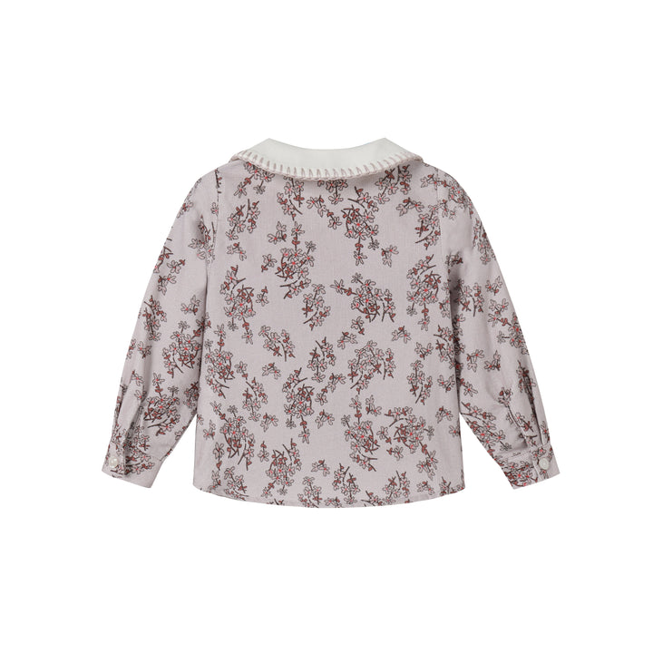 shirt l/s floral courdroy - floral