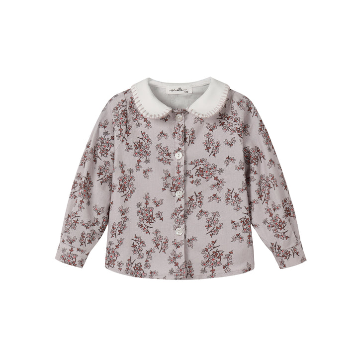 shirt l/s floral courdroy - floral