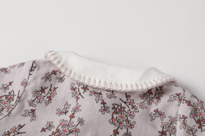 shirt l/s floral courdroy - floral