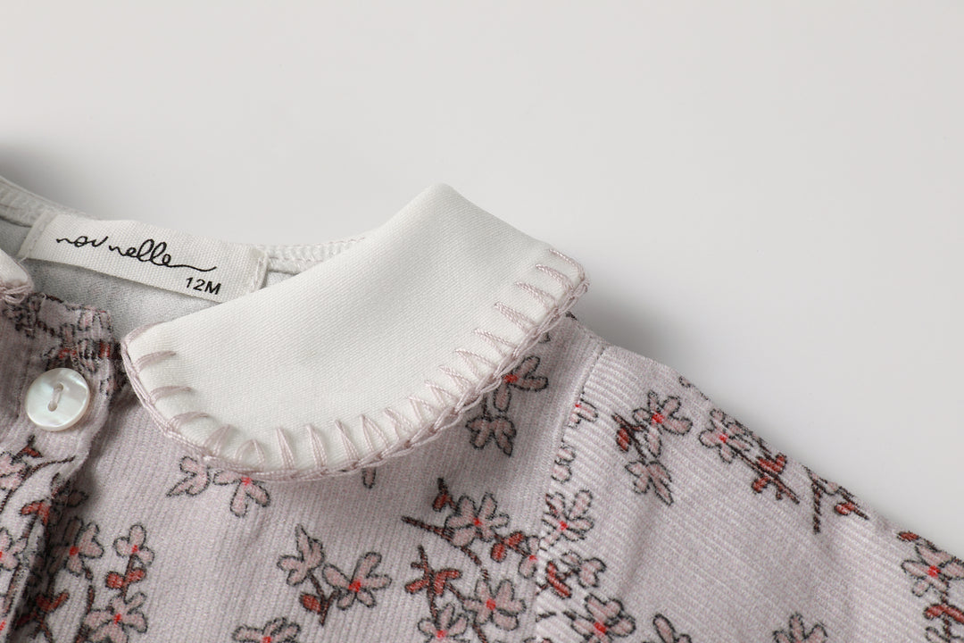 shirt l/s floral courdroy - floral