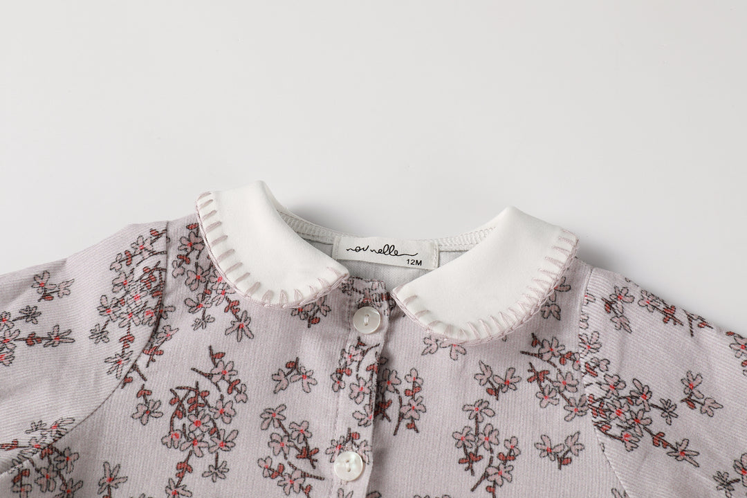 shirt l/s floral courdroy - floral