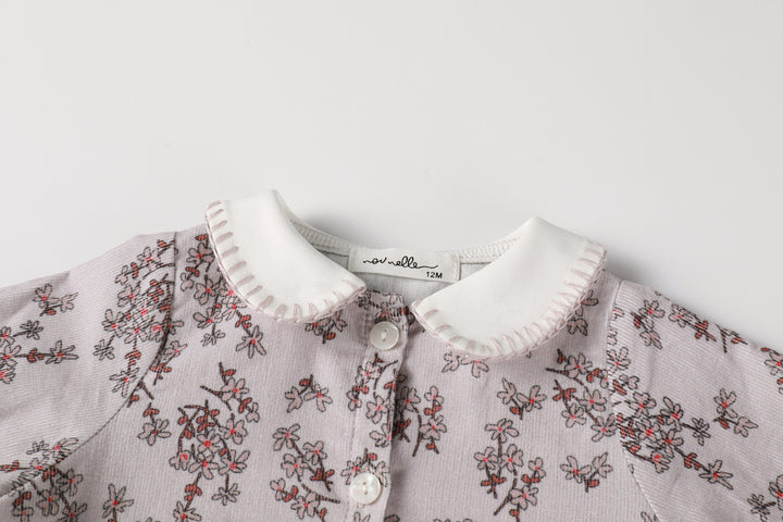 shirt l/s floral courdroy - floral