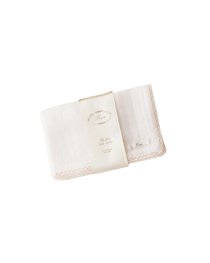 diapers solid gauze burp cloth 2 pack - barely pink