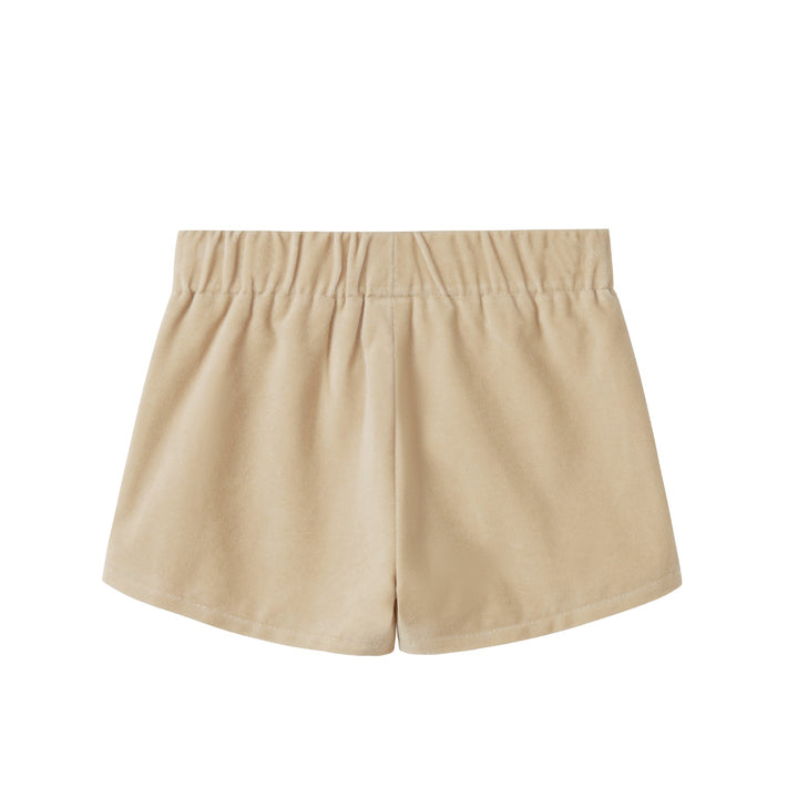 shorts crushed velour - tan