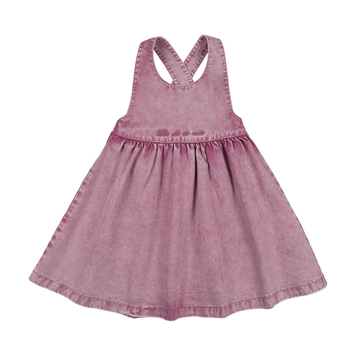 dress denim crossback jumper - mauve denim