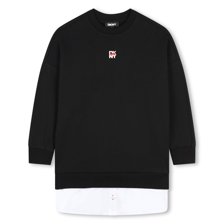 dress sweat logo with shirt bottom - black-09