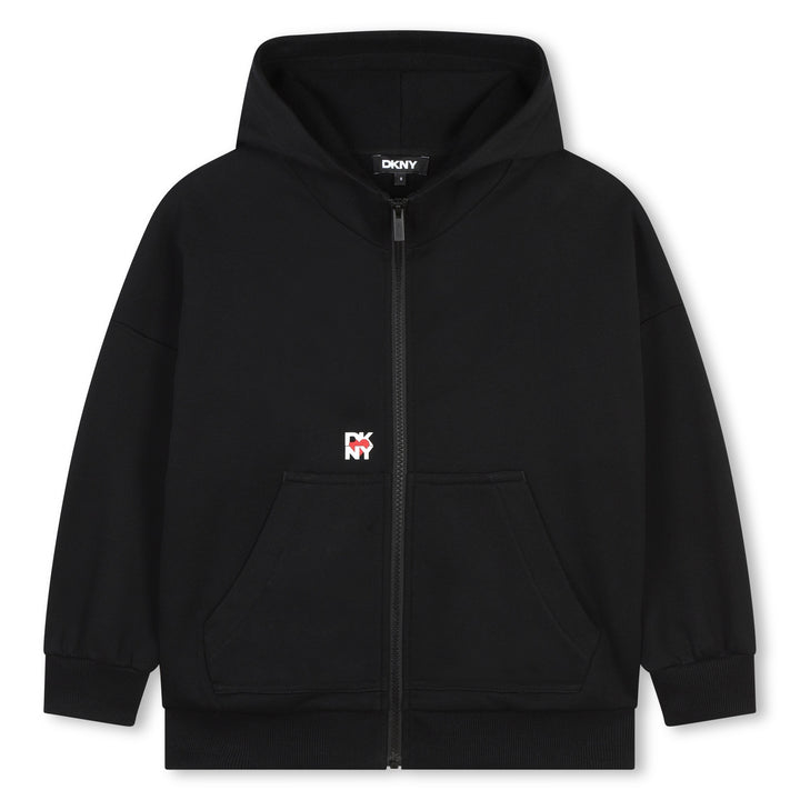 top l/s hoodie embossed back logo - black-09