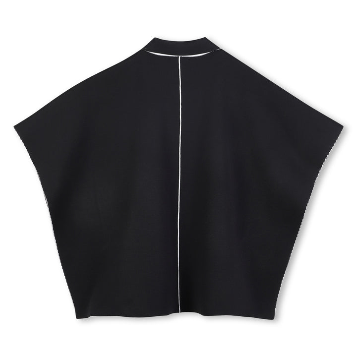 cape collared zip up - black-09b