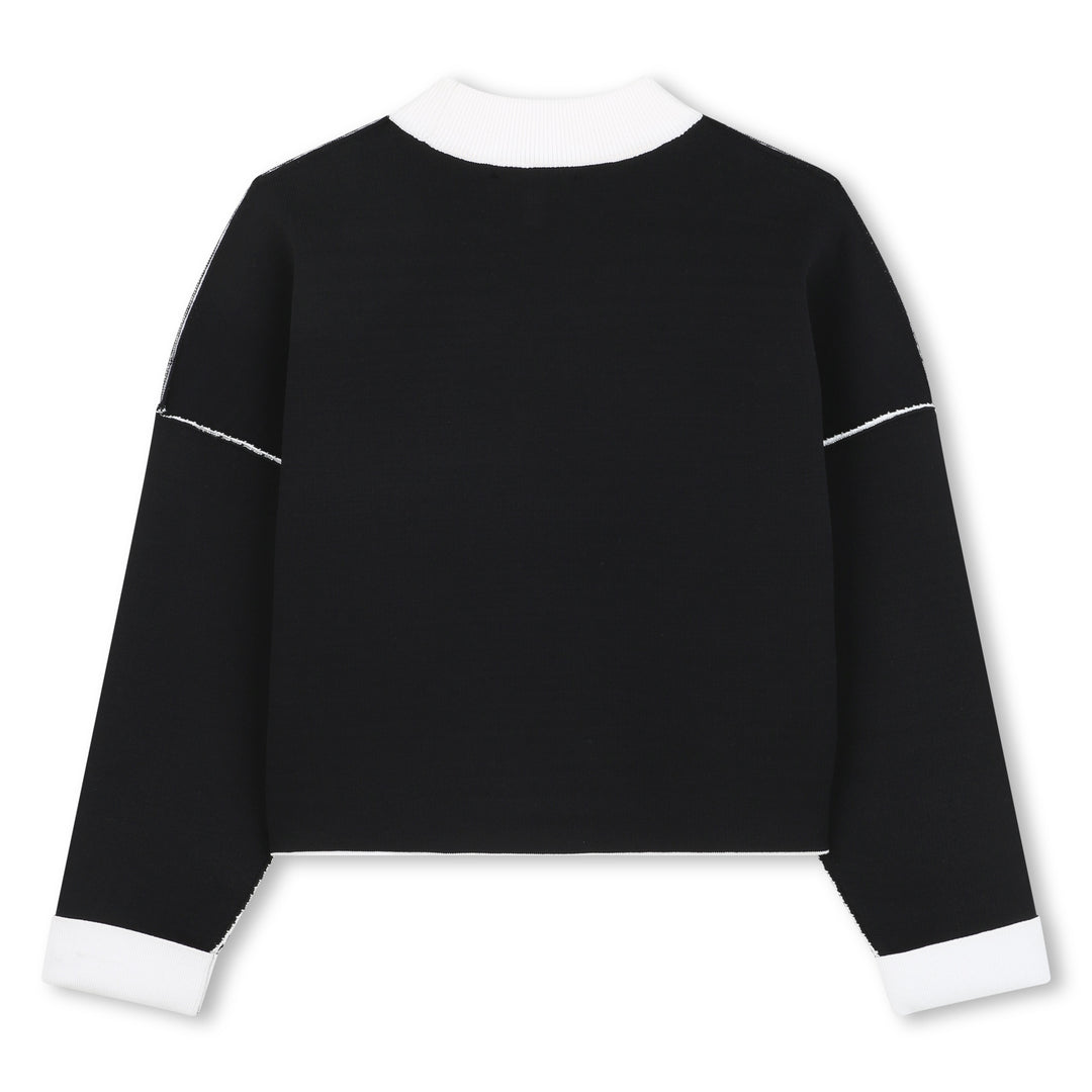 top l/s reversible logo - black ecru-m91