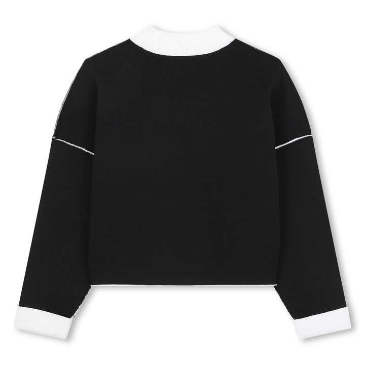 top l/s reversible logo - black ecru-m91