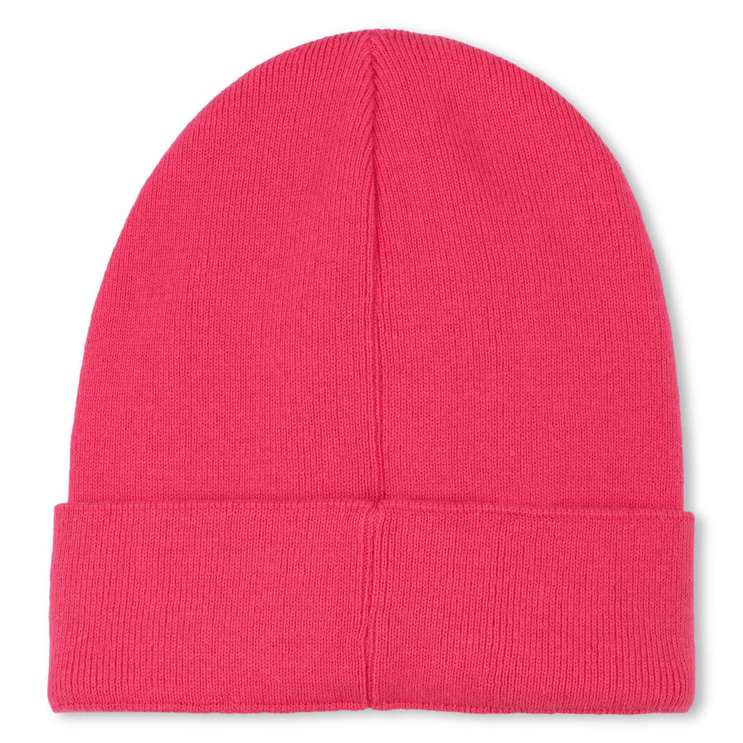 hat dkny logo beanie - fuschia-49g