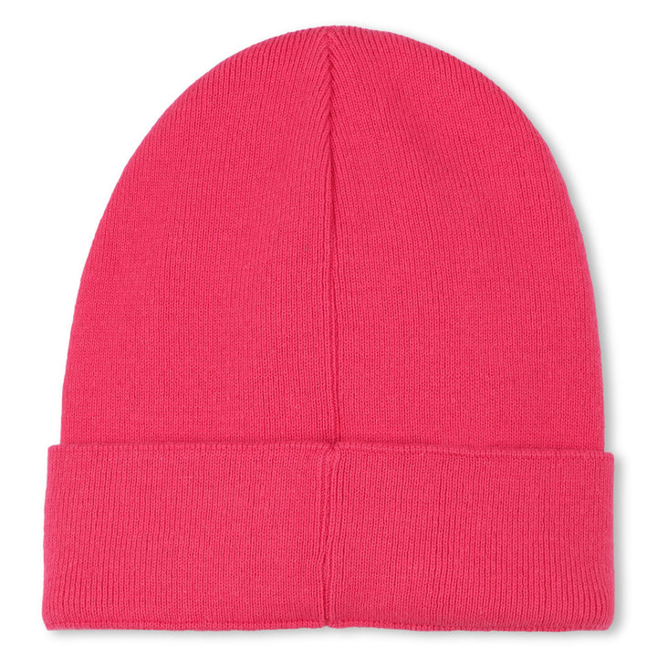 hat dkny logo beanie - fuschia-49g