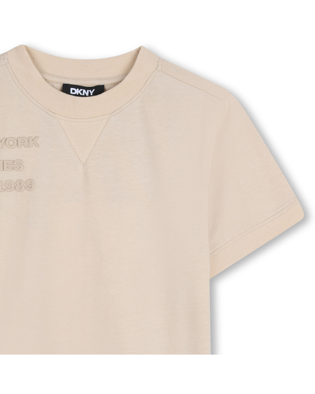tee s/s embossed logo - sand-20p