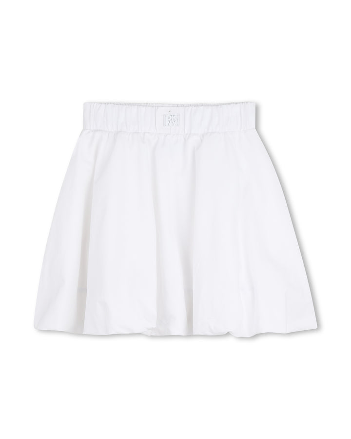 skirt bubble hem - white-10p