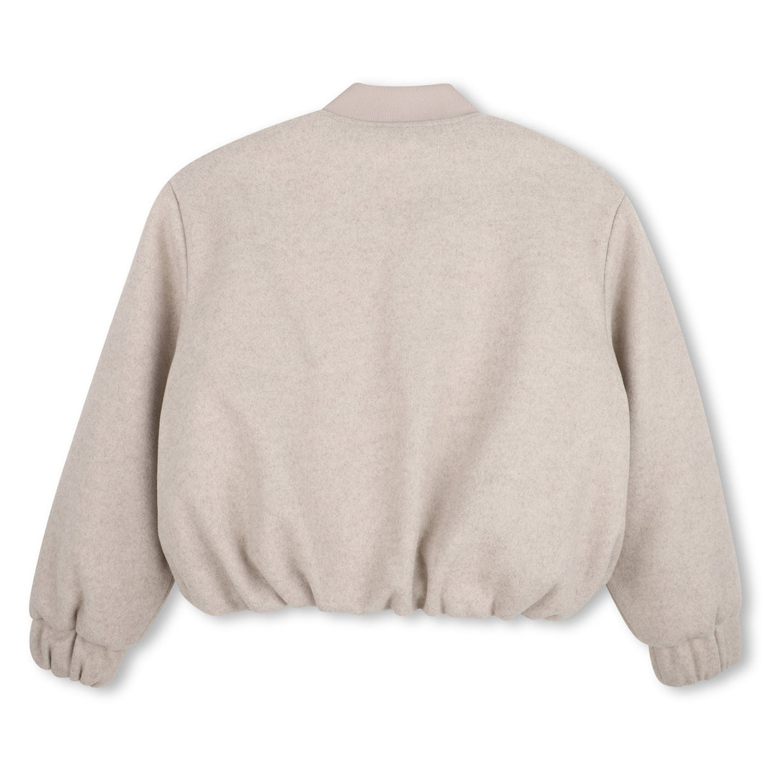 jacket wool bomber style - chine beige-c10