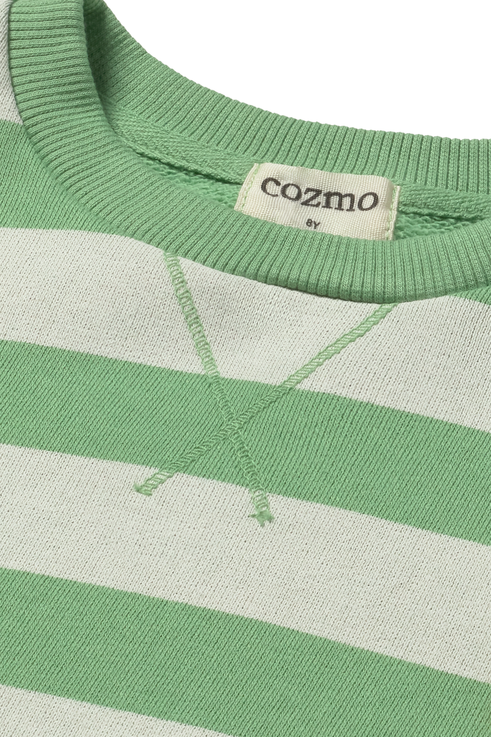 top l/s striped lemon patch sweatshirt - green
